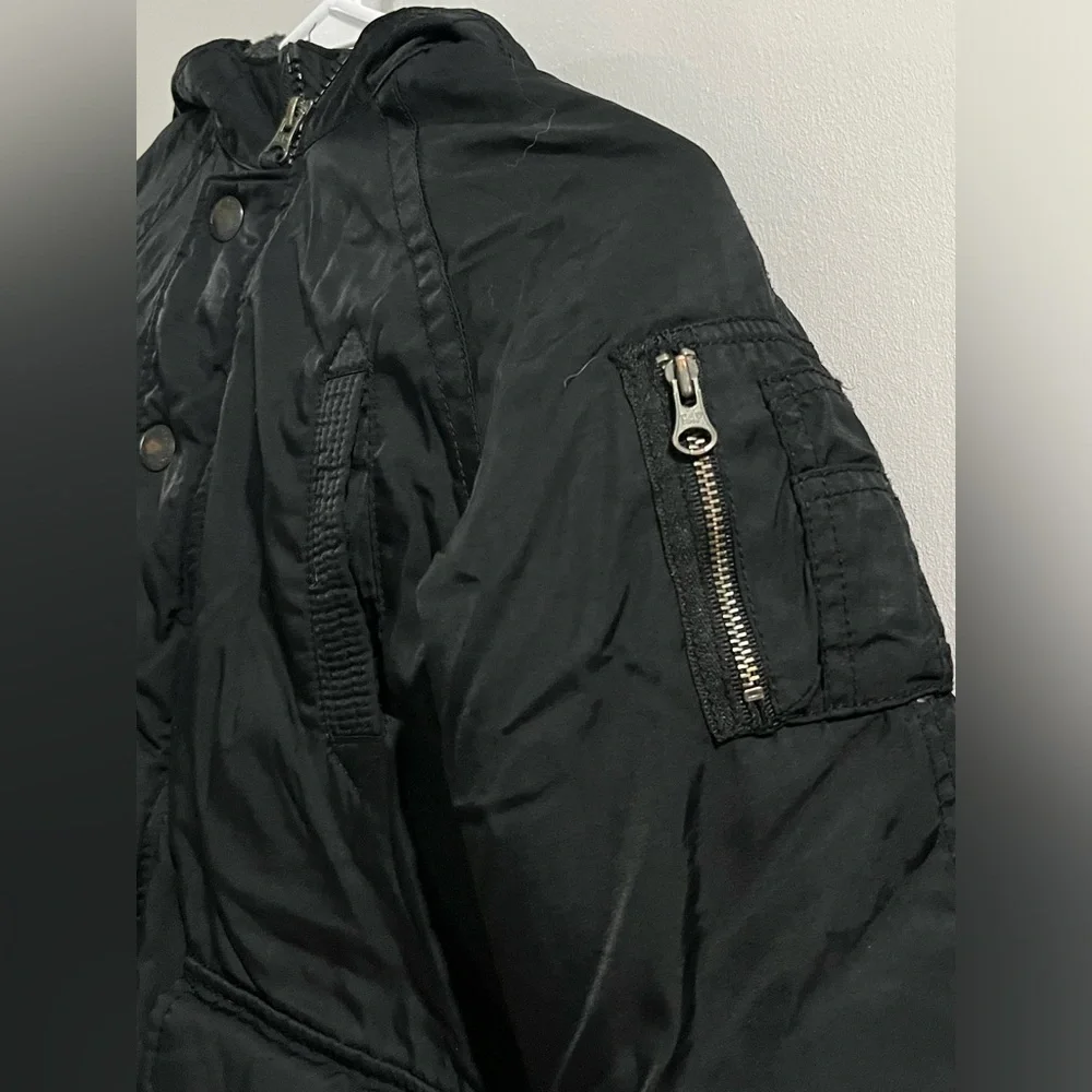 GAP Kids Black Puffer Jacket with Hood